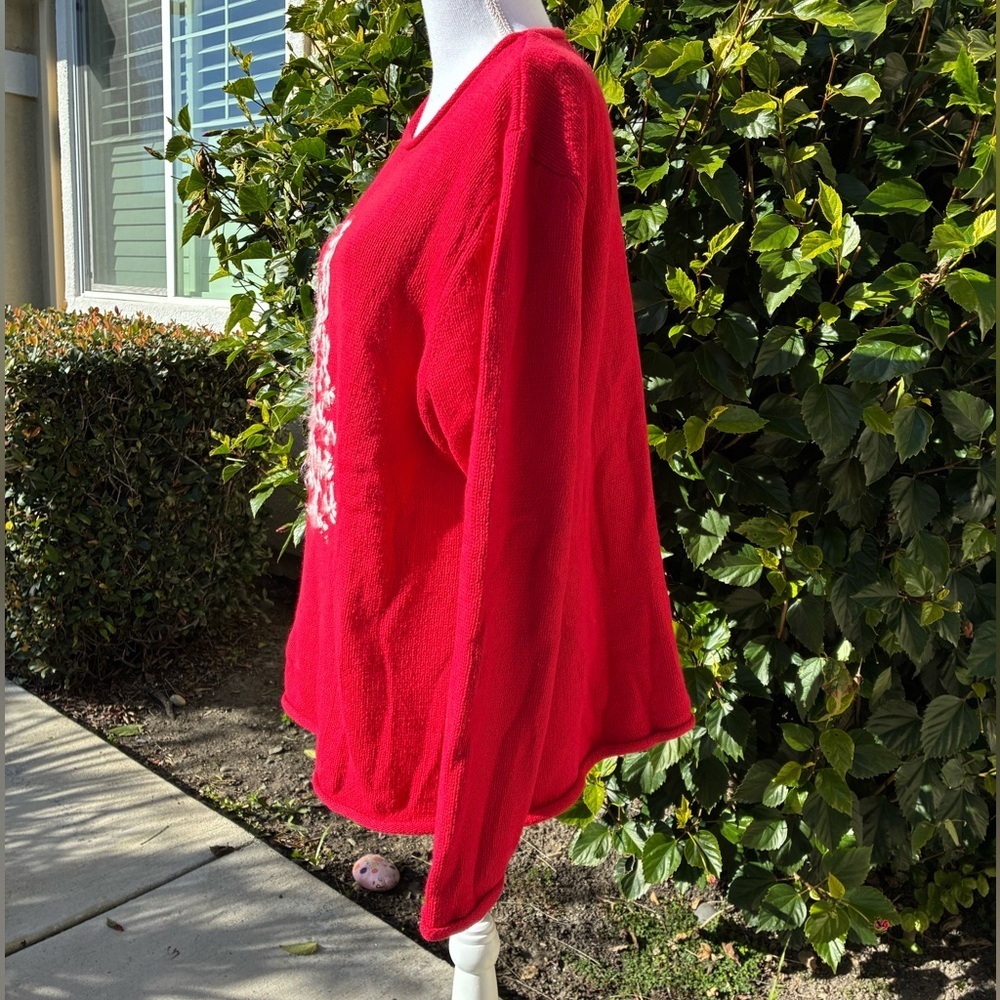 Coldwater Creek Red Christmas Tree Sweater2X - Picture 2 of 9